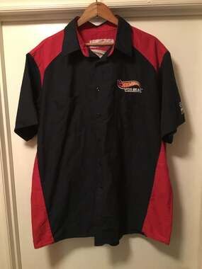 Red Kap Hot Wheels For Real Children's Museum Indianapolis Bowling Shirt XXL